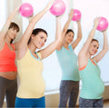 Lanjue Pilates Ballon de Gymnastique, Yoga Ball Anti-Slip Anti-éclatement Fitness Balles Yoga Ball Équilibre Sport Balle pour 25cm Entraînement Abdominal et des Épaules, Équilibre, Sport, Pilates