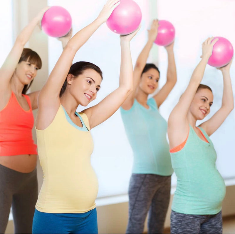 Lanjue Pilates Ballon de Gymnastique, Yoga Ball Anti-Slip Anti-éclatement Fitness Balles Yoga Ball Équilibre Sport Balle pour 25cm Entraînement Abdominal et des Épaules, Équilibre, Sport, Pilates